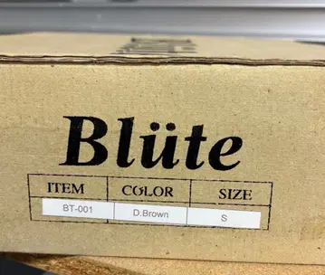 Bliite 류 천연 가죽 가죽 벨트 숏부츠 S 사이즈 박스 포함