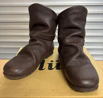 Bliite 류 천연 가죽 가죽 벨트 숏부츠 S 사이즈 박스 포함