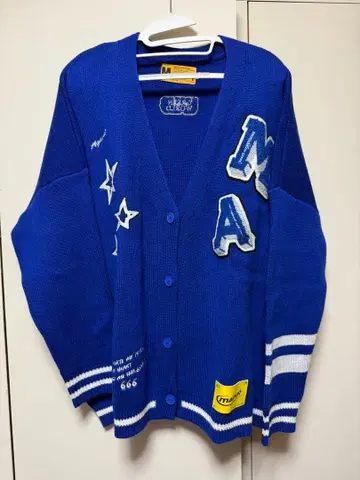 MAMC 파란색 가디건 M 사이즈 니트