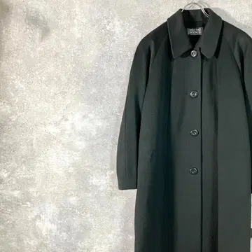 BELTA BUONO 체스터 코트 블랙 롱 기장 캐시미어 100%