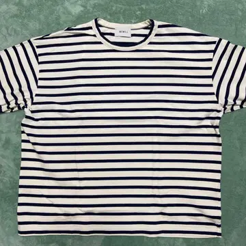 WEWILL 보더 롱 슬리브 T셔츠