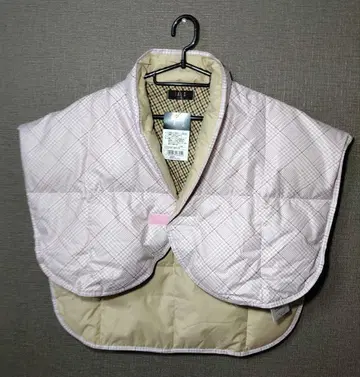 미사용 새상품 DAKS 닥스 깃털 어깨 덮개 핑크 체크