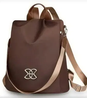 2 합성 피혁 백팩 럭색 여러 가지 방법으로 메기 색상(브라운)