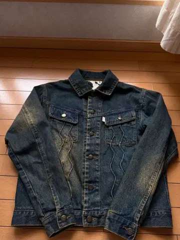 BADWAY 데님 자켓: wave classic denim jacket