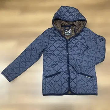 LAVENHAM 라벤햄 퀼팅 자켓 네이비 브라운 사이즈 38