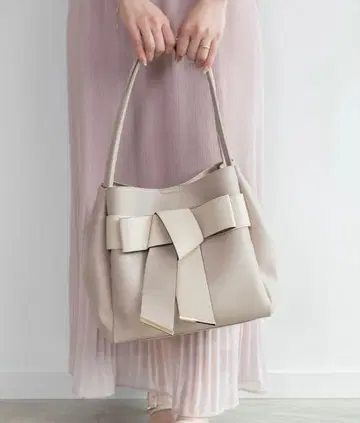 택 포함 미사용 새상품 RANDA 리본 토트백 A4 대응