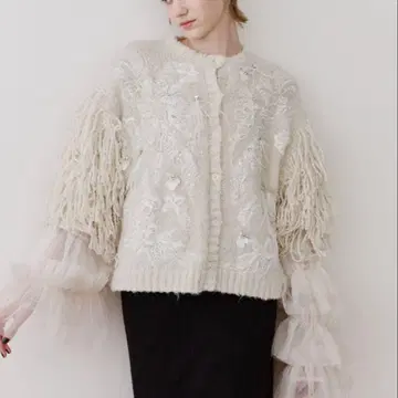 [ TEN by LA BELLE ETUDE ] 레이스 자수 니트 가디건