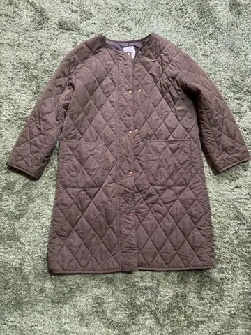 렙심 발수 퀼팅 코트 카키 F 사이즈