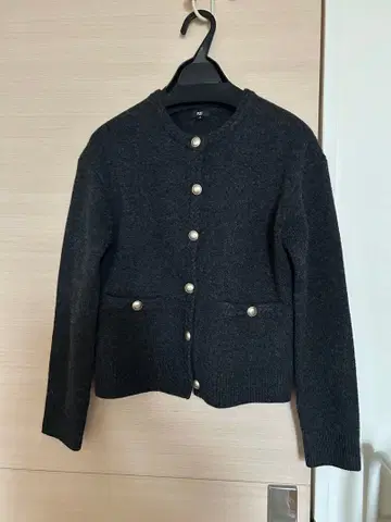 엑스트라 파인 메리노울 미들 게이지 가디건 S 사이즈 PLST