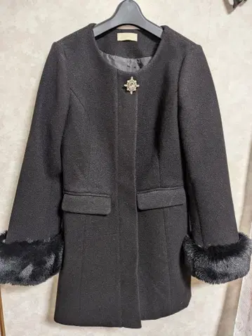 Anmille 오리지널 비쥬 롱 코트 2022 블랙 S 사이즈