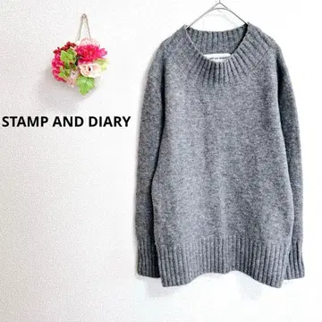 a6119 스탬프 앤 다이어리 니트 스웨터 울 가을/겨울 FREE