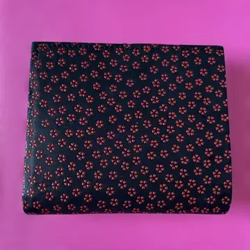 인덴야 꽃무늬 이단 접이식 지갑