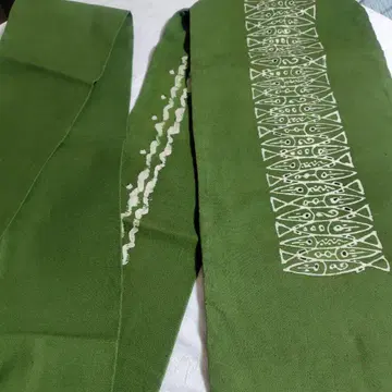 나고야 오비  로우케츠 염색 캐주얼 멋쟁이