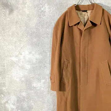 CAVERNI CRAMANI 체스터 코트 베이지 무지 캐시미어