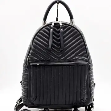 ZARA BASIC 자라 베이직 백팩 블랙 퀼팅 가죽 느낌