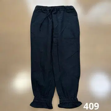 미사용 새상품 Samansa Mos2 블랙 캐주얼 팬츠