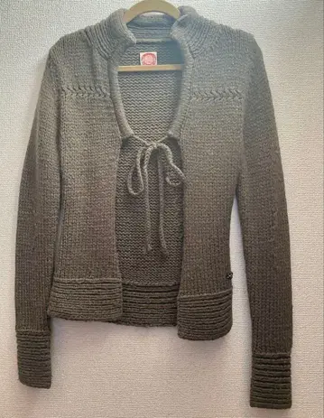 REPLAY 브라운 니트 가디건