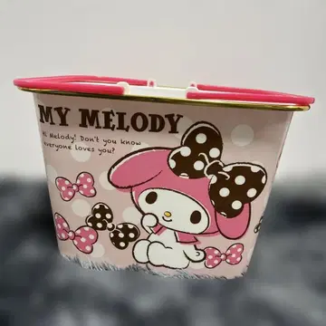 레어 마이멜로디 플라스틱 바스켓