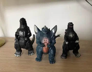 고질라 소프트 비닐 피규어 3개 세트 도호