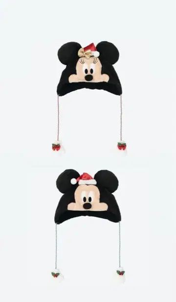 미키 미니 크리스마스 2025 팬캡 2점 커플 세트