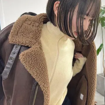 뷰티&유스 무스탕 자켓