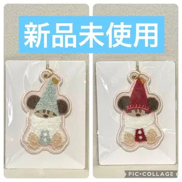 도쿄 디즈니 리조트 디즈니 리조트 릴린린 키체인 스카이블루 빨간색