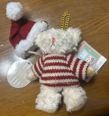 타리즈 베어 키링 볼체인 2021 베어풀 산타 모자