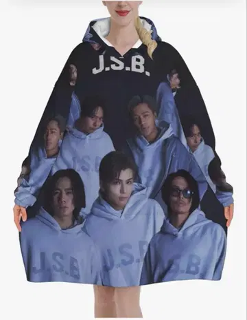 삼대째 입는 담요 후드 부착 담요 후드 부착 판초