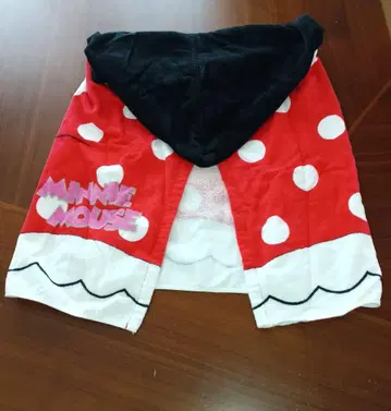 미니 마우스 후드 부착 타월