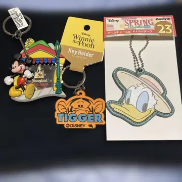 디즈니 키링 세트 미키 티거 도날드