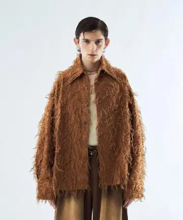 seyto 사이즈 2 / 바이컬러 프린지 셔츠