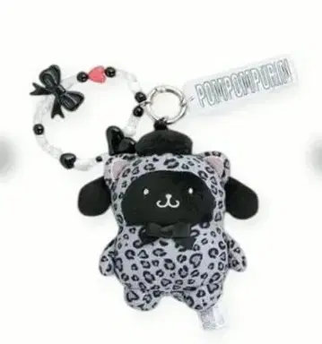 폼폼푸딩 블랙 아트 시리즈 3 마스코트 참 2025 레오파드 무늬