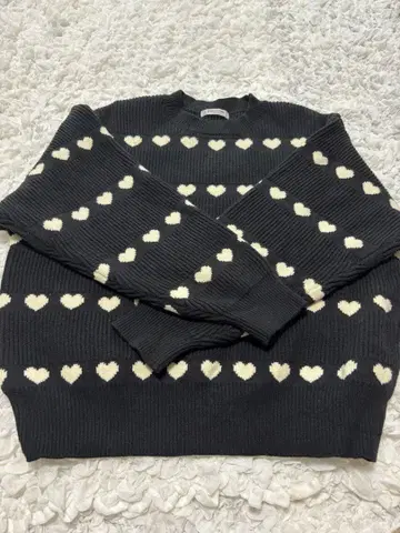 FREAK'S STORE 하트 니트 두꺼운 원단