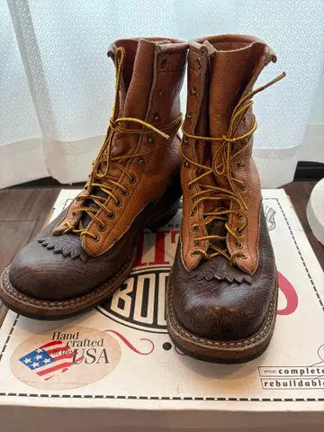 화이츠 부츠 스모크 점퍼 블루하이드 투톤