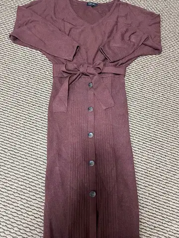 리엔다 LOOSE 니트 BELT OP 니트 원피스