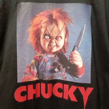 CHUCKY 반팔 티셔츠 L 사이즈 블랙