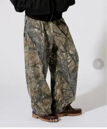 WETTEMPT 카모플라쥬 와이드 팬츠