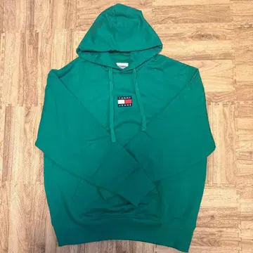 TOMMY JEANS 타미힐피거 그린 후디 S