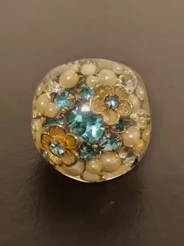 RUKA 루카 빈티지 펄 우표 반지