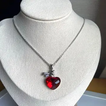 SWAROVSKI 레드 하트 목걸이 #3927