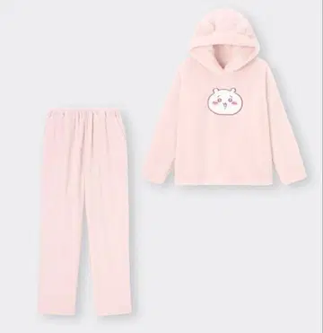 GU 치이카와 마쉬멜로우 필 라운지 세트 룸웨어 새상품 핑크