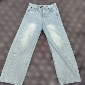 clear 라이트 블루 와이드 레그 데님