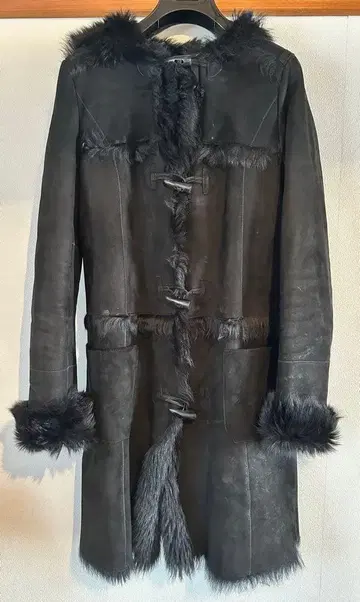 [ SALE ] 리얼 무스탕 더플 코트 방한 따뜻한