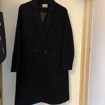 LBC 네이비 더블 버튼 체스터 코트 M