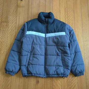 충전솜 다운 자켓 그레이 블랙