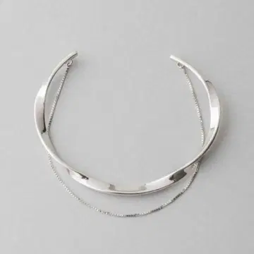 에테 ete 레이어드 뱅글 실버