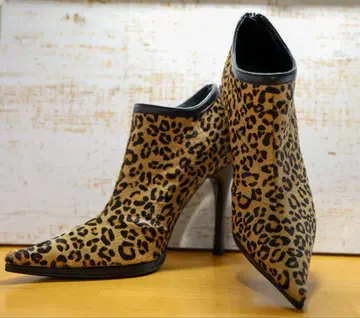 레오파드 무늬 송치 부티