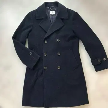 [ 새상품급 ] BEAMS HEART 네이비 피 코트 아우터 48 남성용