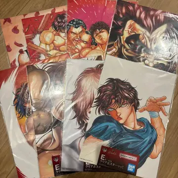 제일복권 격투왕 바키 E상 클리어 포스터! 8종 세트