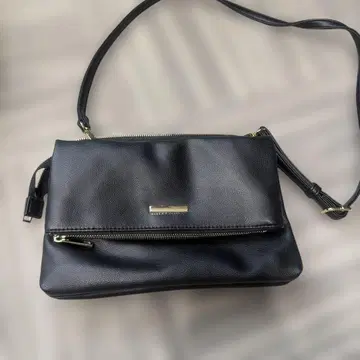 블랙 숄더백 합성 피혁